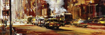 NYC XI by Richell Castellón multi panel art