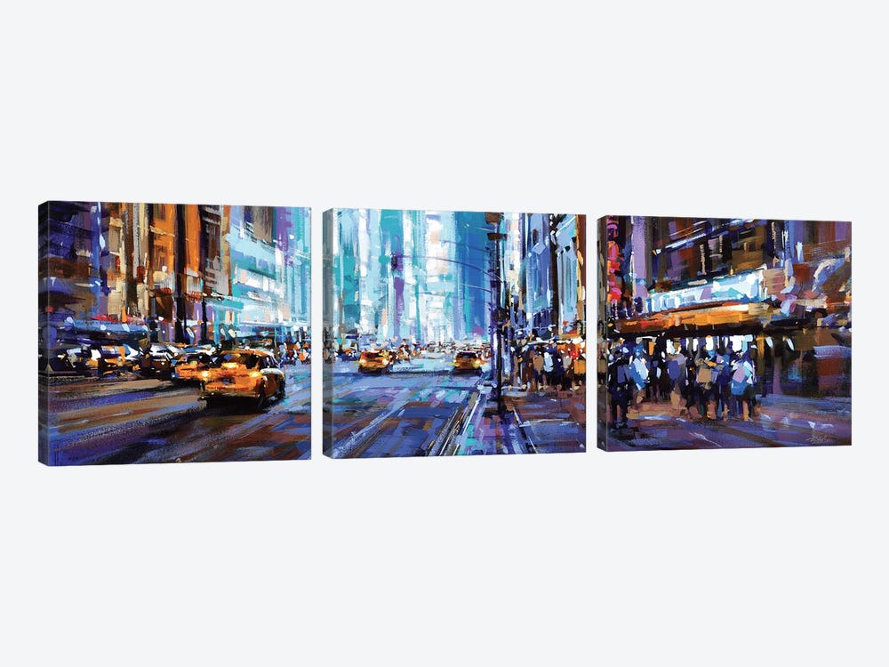 NYC XII by Richell Castellón 3-piece Canvas Artwork