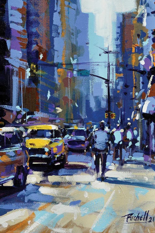 NYC And Cars by Richell Castellón wall art