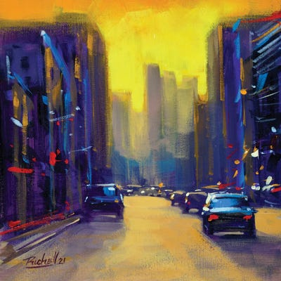 City XXI by Richell Castellón canvas print