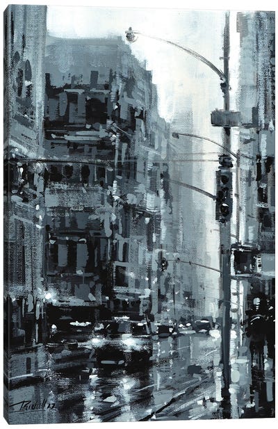NYC XXIX Canvas Art Print - Black & White Cityscapes
