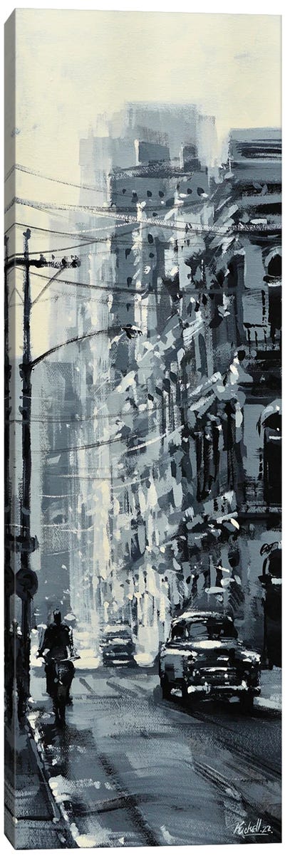 City Gray I Canvas Art Print - Black & White Cityscapes