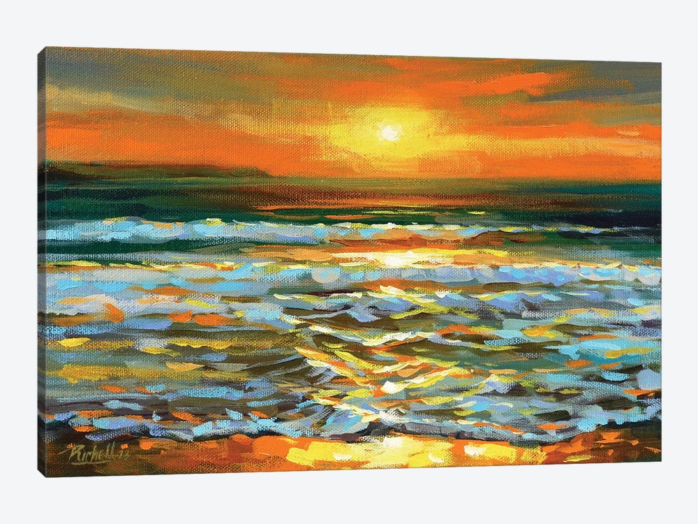 Seascape VIII by Richell Castellón 1-piece Canvas Print