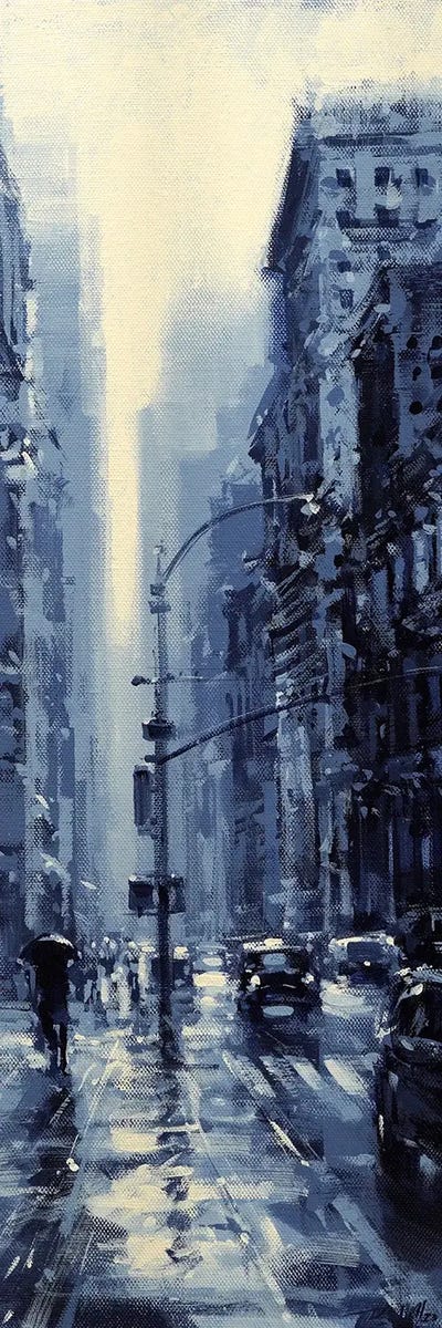 NYC XLIV by Richell Castellón multi panel art