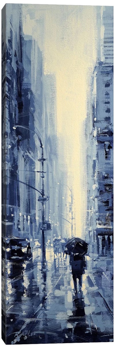 NYC LXV Canvas Art Print - Blue Art