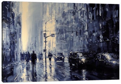 NYC LXVII Canvas Art Print - Rain Art
