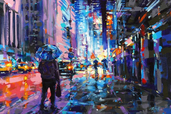 Canvas Print: NYC 91 by Richell Castellón