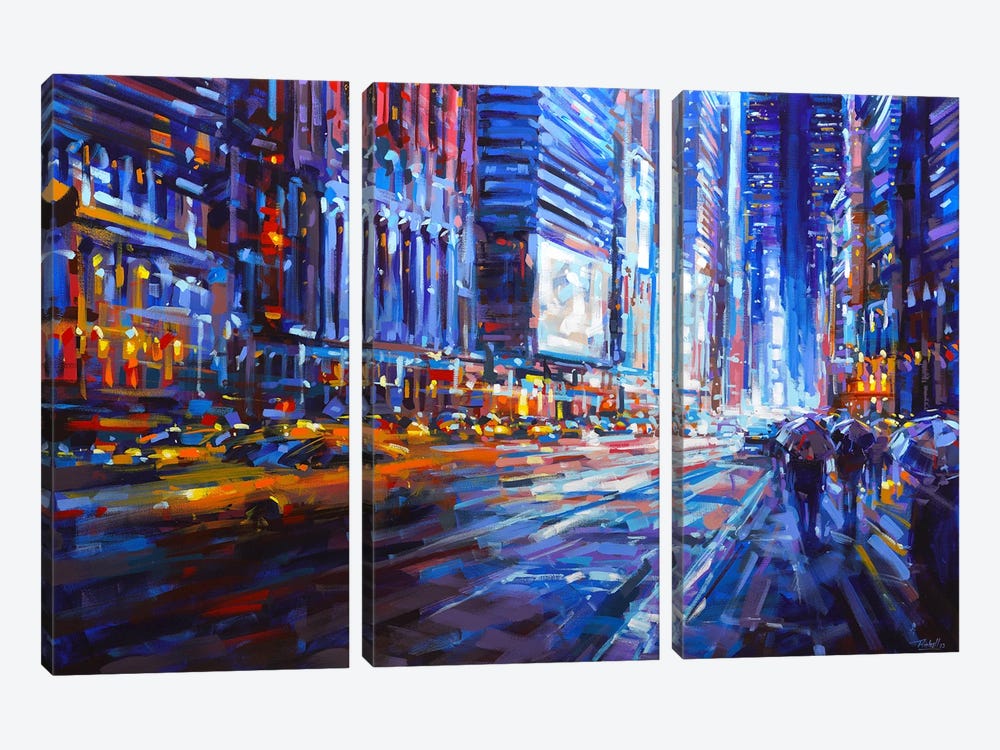 NYC 95 by Richell Castellón 3-piece Canvas Wall Art