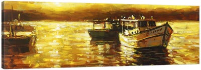 Boat 10 Canvas Art Print - Harbor & Port Art