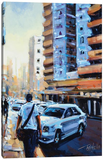 City XXXIII Canvas Art Print - Richell Castellón 