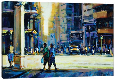 City XXXIX Canvas Art Print - Richell Castellón 