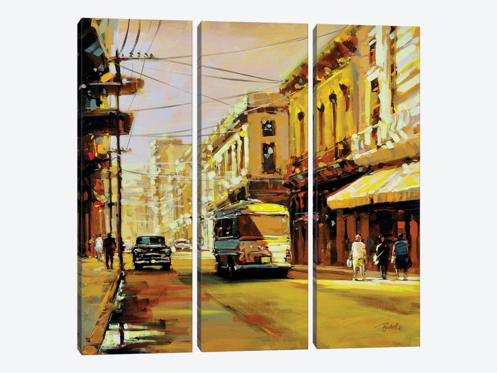 City L by Richell Castellón 3-piece Canvas Print