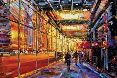 City LV by Richell Castellón canvas print