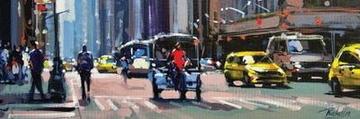 City LIX by Richell Castellón multi panel art