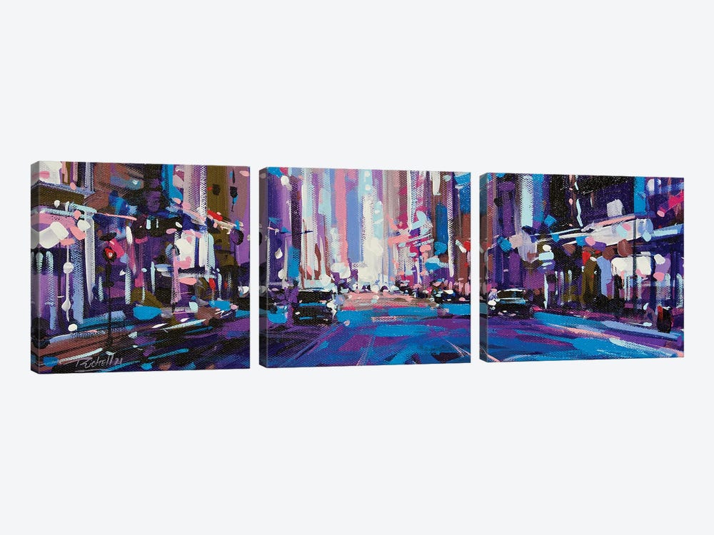 City LXI by Richell Castellón 3-piece Canvas Print