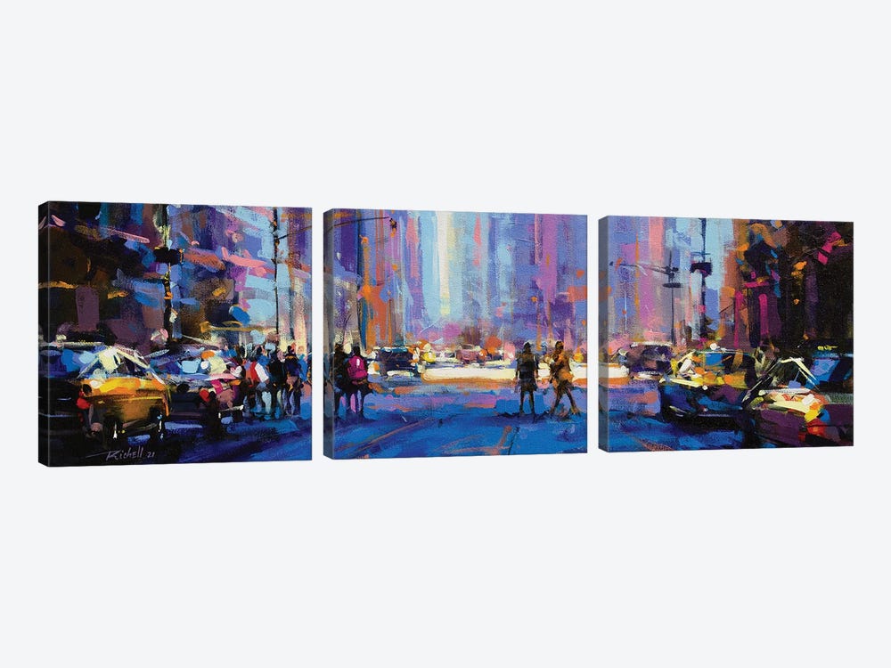 City LXX by Richell Castellón 3-piece Canvas Print