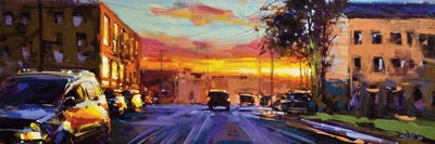 City LXXI by Richell Castellón multi panel art