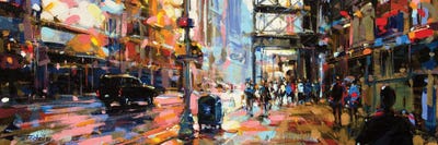 City LXXIII by Richell Castellón multi panel art