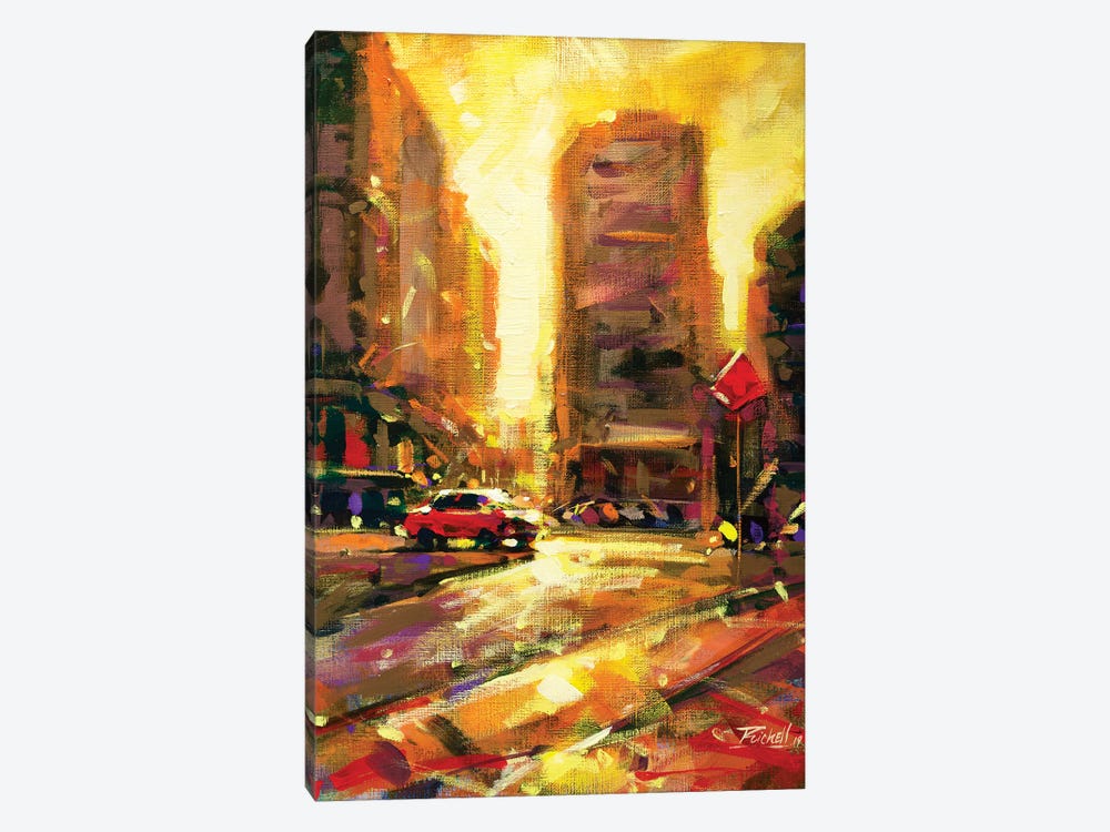 Downtown by Richell Castellón 1-piece Canvas Art Print