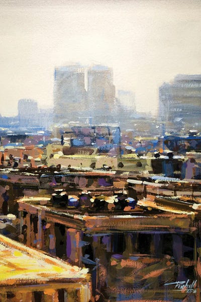 Roofs by Richell Castellón canvas print