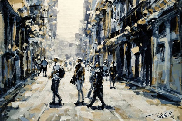 Richell Castellón: Crossing The Street by Richell Castellón