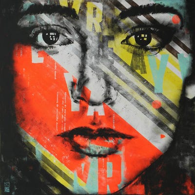 Pop Art Portrait by Ronald Hunter canvas print