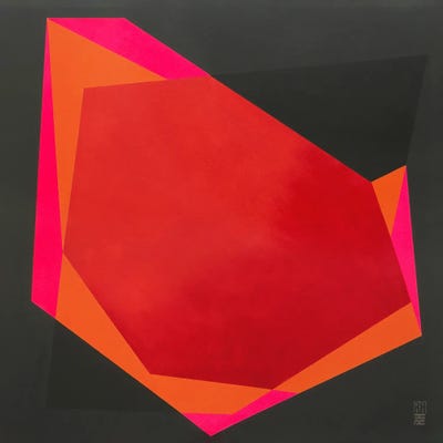 Diamond Pink by Ronald Hunter canvas print