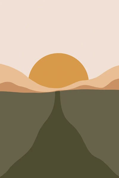 '70s Aesthetic: Road In The Sunset by Merle Callesen