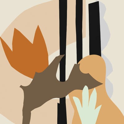 Shapes And Blossoms by Merle Callesen multi panel art