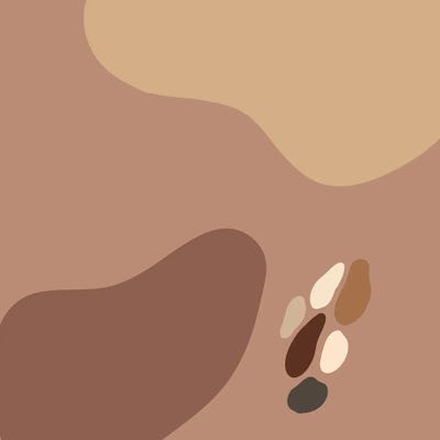 Shapes In Mocca by Merle Callesen canvas print