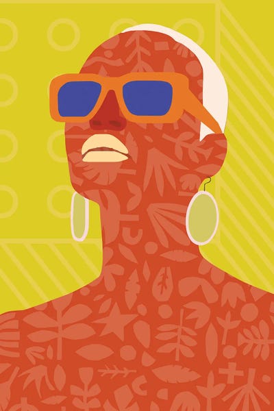 Summer Queen Illustration by Merle Callesen canvas print