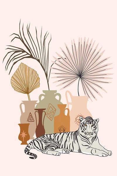 Tigers: The Guard Shape Art Digital by Merle Callesen