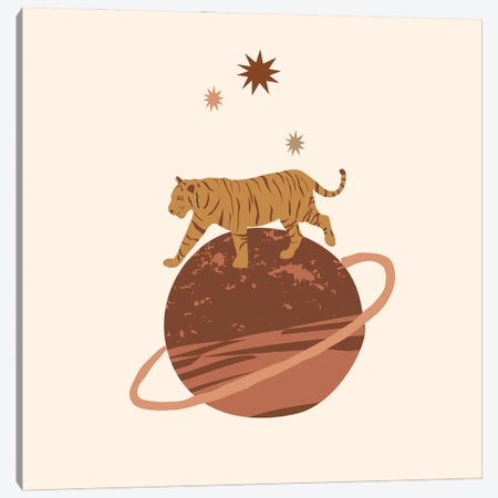 The Planet Of The Tiger Canvas Print #RLE126} by Merle Callesen Canvas Art