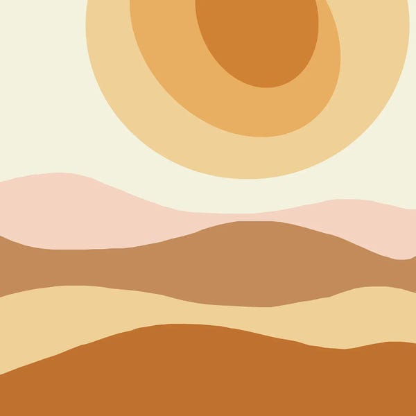 Merle Callesen: The Sun Abstract Illustration by Merle Callesen