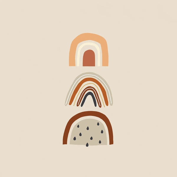 Rainbows: Triple Rainbow Illustration by Merle Callesen