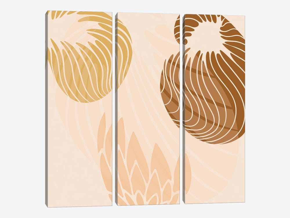 Tropical Abstracts Minimals by Merle Callesen 3-piece Canvas Art
