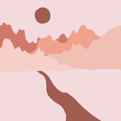 Vibrant Wanderlust Abstracts by Merle Callesen canvas print