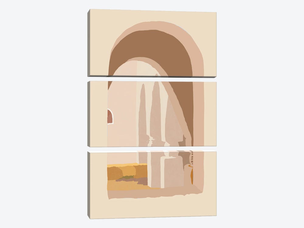 Window In Marrakesh Art by Merle Callesen 3-piece Canvas Art Print