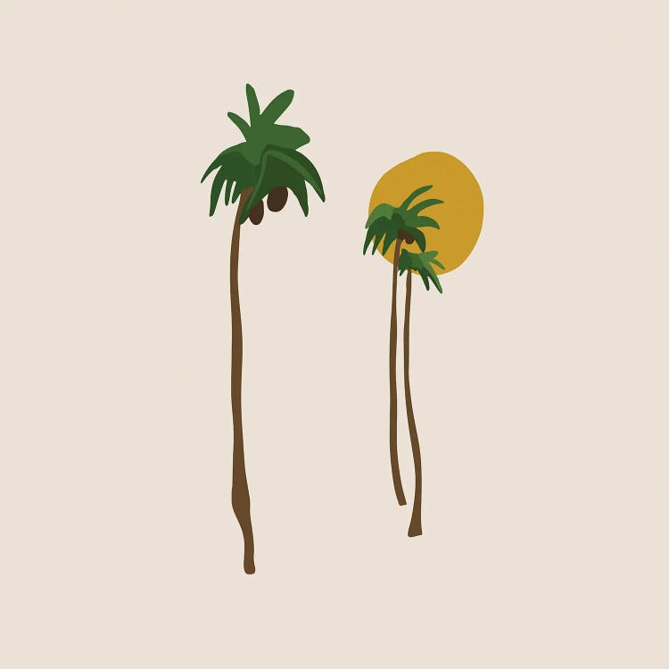 Palm Love Minimalism Design