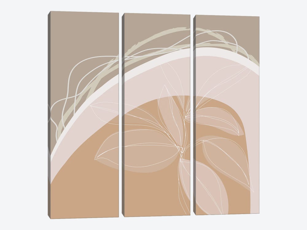 Beauty Of Abstracts Minimal by Merle Callesen 3-piece Canvas Art Print