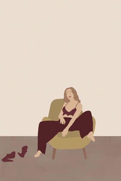 Women's Pants: Absolute Relaxation II Illustration Digital Art by Merle Callesen