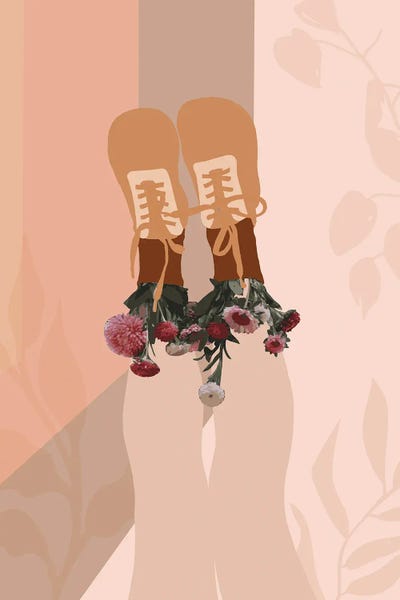 Sneakers: Upside Down Made By Nature Digital Art by Merle Callesen