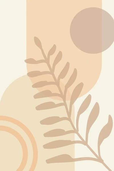 Organic Modern: Abstract Art Minimal Plant Shape Illustration Art Shapes by Merle Callesen