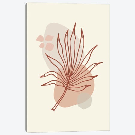 Abstract Art Minimal Plant / Shapes Illustration Art Shapes Canvas Print #RLE166} by Merle Callesen Canvas Artwork