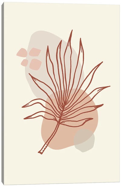 Abstract Art Minimal Plant / Shapes Illustration Art Shapes Canvas Art Print - Merle Callesen