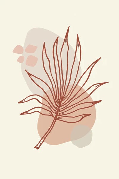 Merle Callesen: Abstract Art Minimal Plant / Shapes Illustration Art Shapes by Merle Callesen