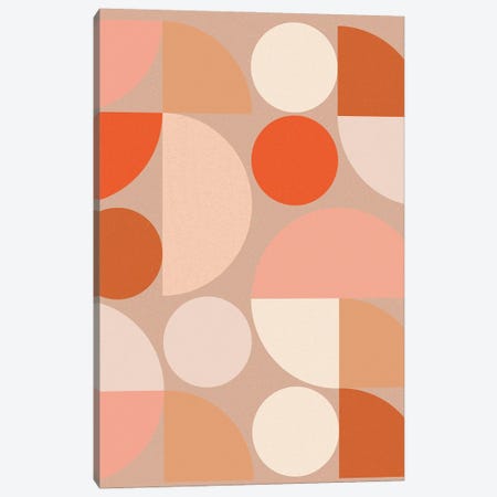 Shapes Geometric Minimal Abstract Bauhaus Art Modern Canvas Print #RLE176} by Merle Callesen Art Print