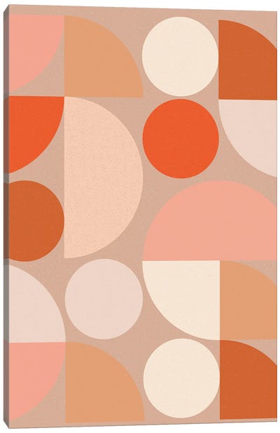 Shapes Geometric Minimal Abstract Bauhaus Art Modern Canvas Art Print - Merle Callesen