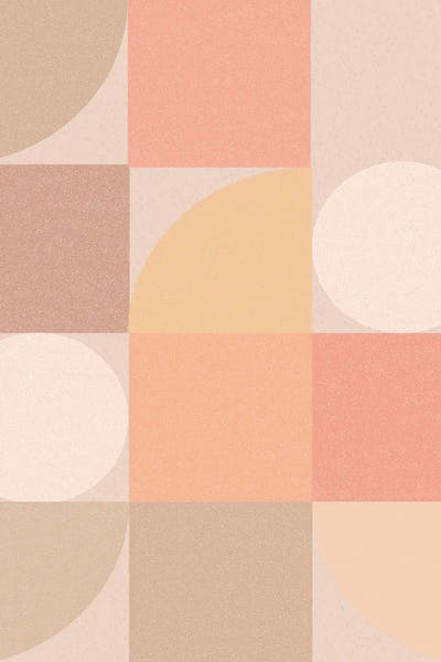 Modern Geometry Abstract Pastel Shapes Bauhaus Art Modern