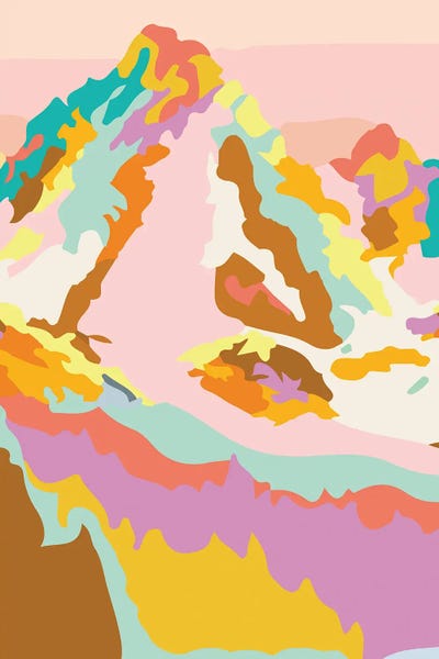 Abstract Highland Landscape by Merle Callesen canvas print